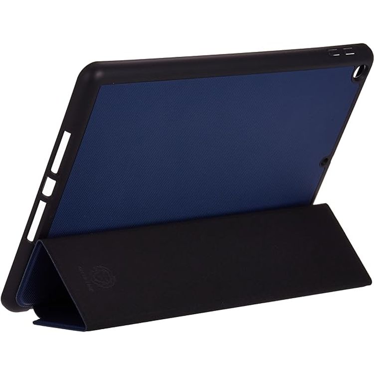 Green Lion Hogo Premium Case with Pencil Holder for iPad 10.2", Stable Trifold Stand, Full Body Drop Protection, Soft TPU Easy Install & Remove, Effective Shockproof - Blue