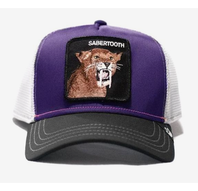 Goorin Bros The Sabertooth Tiger Unisex Trucker Cap - Purple