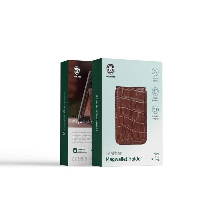 Green Lion Leather Magwallet Holder - Brown