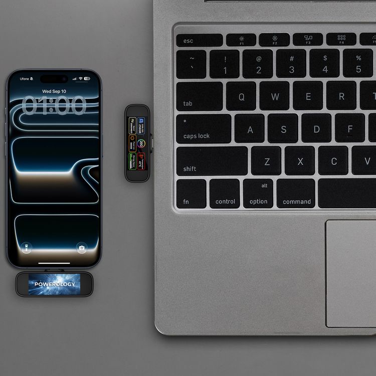 محرك Powerology VaultX SSD محمول صغير بسعة 256GB، يتميز بتصميم مدمج، وموصل إدخال USB-C، وسرعة نقل بيانات تصل إلى 20Gbps، وقوة مُقدّرة بـ 5W، وتوافق مع أنظمة Windows/ Linux/ MacOS/ iOS/ Android، ويعمل في درجات حرارة تتراوح بين 0°C و45°C، مصنوع من سبيكة الألمنيوم، ويشمل غلافاً واقياً من السيليكون - اللون الأسود.