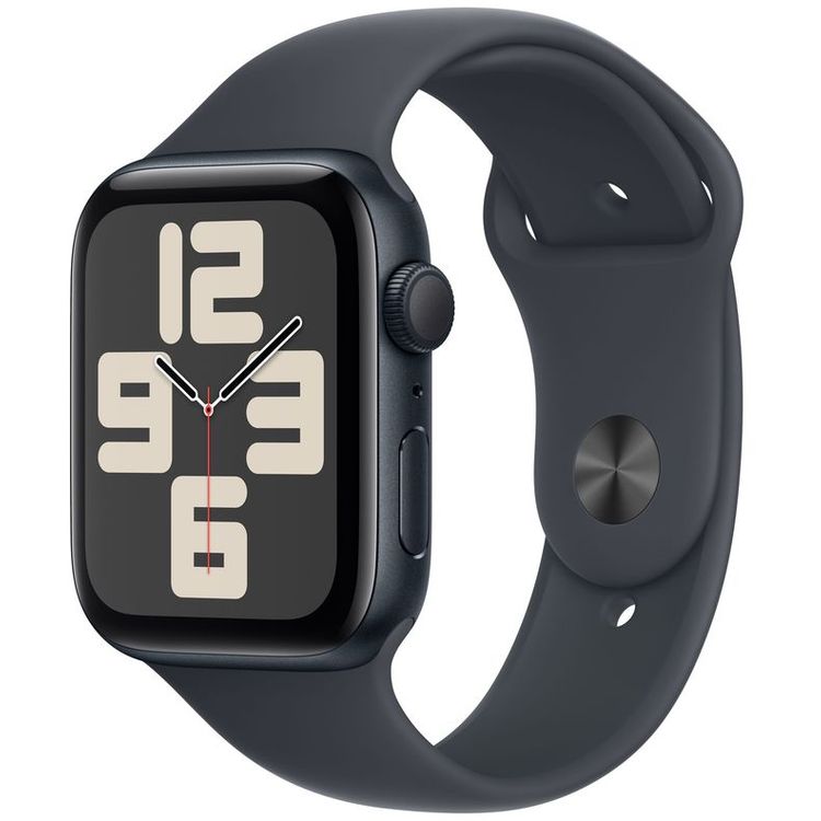 Apple Watch SE 2024 GPS 40mm Midnight Aluminum Case with Midnight Sport Band, S/M - Midnight