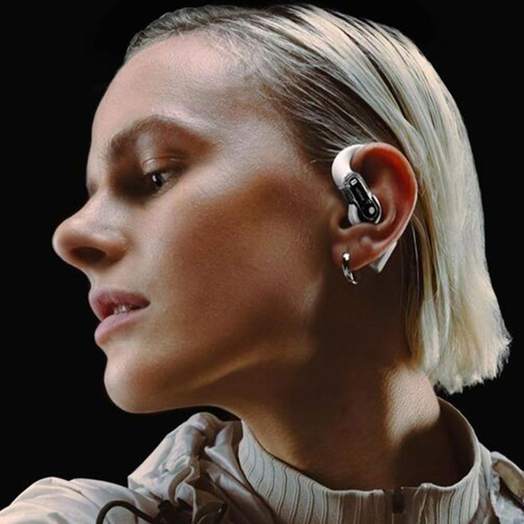 Nothing Ear (Open) Open-Ear True Wireless Earbuds, Multipoint Pairing, USB-C Charging Port, 30 Hours Battery Life, Volume Control, Google Fast Pair - White
