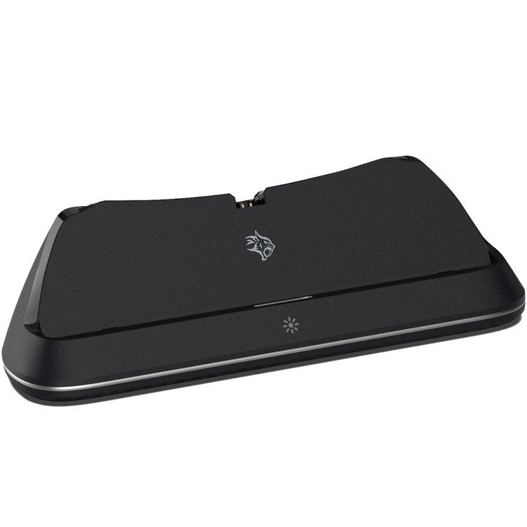 Porodo Gaming PlayStation Portal Charging Dock with RGB Lights, Type-C Connector, 3.5 Hours Charging Time, Built-in Safeguards, Anti-Slip Base, Magnetic Charging - Black