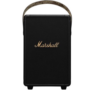 Marshall Tufton Portable Wireless Waterproof Bluetooth Speaker, Water Proof, True Stereophonic ( 360° Sound ), Fast Charge, 20 Hours Play Time, 2.5 Hours Charging Time, 10m Bluetooth Range - Black / Brass