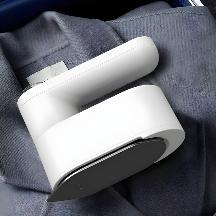 Porodo Lifestyle Heatpulse Portable Steam Iron with Ultrasonic Steam Generator, Type-C Charging Port, Adjustable Temperature Level, 40 Minutes Continuous Ironing, 5200mAh Battery Capacity - White