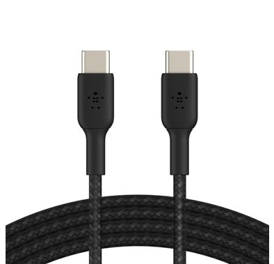 USB C Cable Belkin CAB004BT1MBK USB-C to USB-C Braided Cable,1M - Black