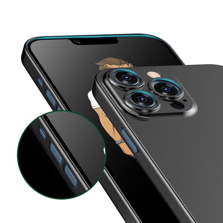 Green Lion Comodo Case for iPhone 13 Pro Max 6.7", Anti-Scratch, Easy Access to All Ports, Drop Protection - Black