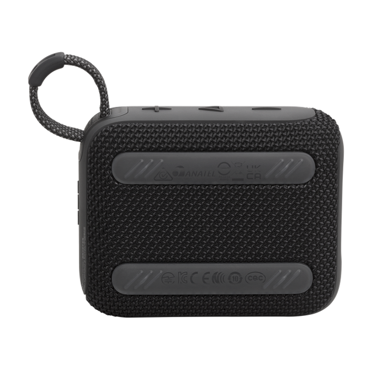 JBL Go4 Portable Wireless Speaker, 7 Hours Music Play Time, Water Proof & Dust Proof, Bluetooth Version 5.3, Rechargeable Battery, Vibrant Color Options, JBL Pro Sound - Black