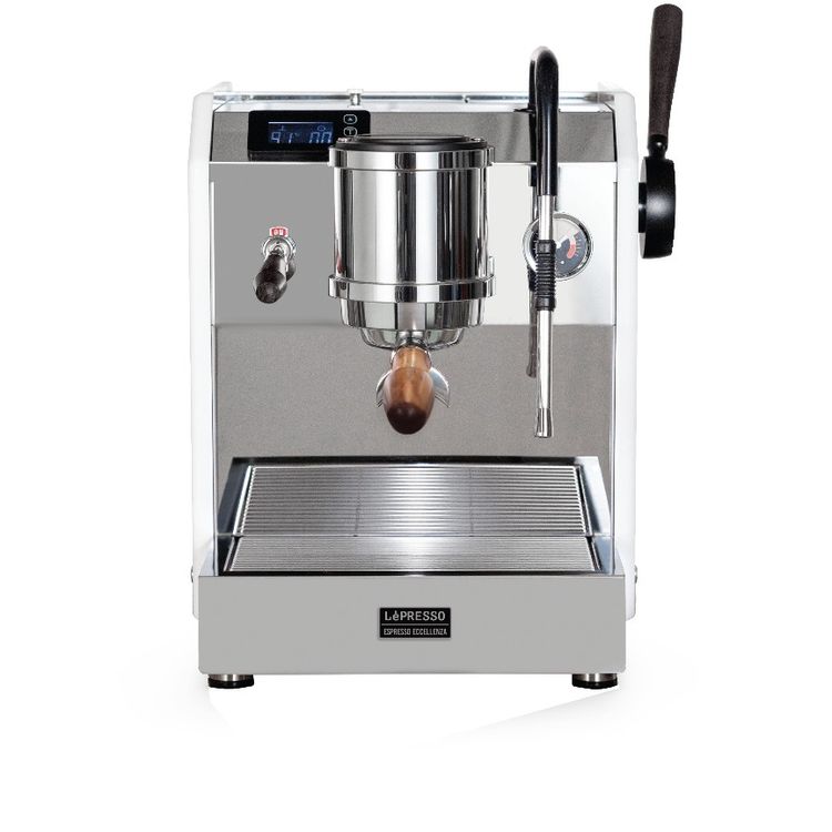 LePresso Dual Boiler Commercial Coffee Machine with Motion Sensor, 58mm Portafilter, Adjustable Temperature Control , Touchless Control, 10Bar Pump Pressure - White