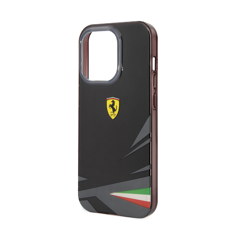 Ferrari PC/TPU Case with Double Layer Print iPhone 14 Plus Compatibility - Black