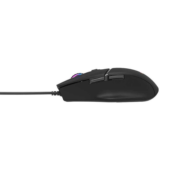 Porodo Ergonomic 6D Wired Gaming Mouse with Mousepad Combo - Black