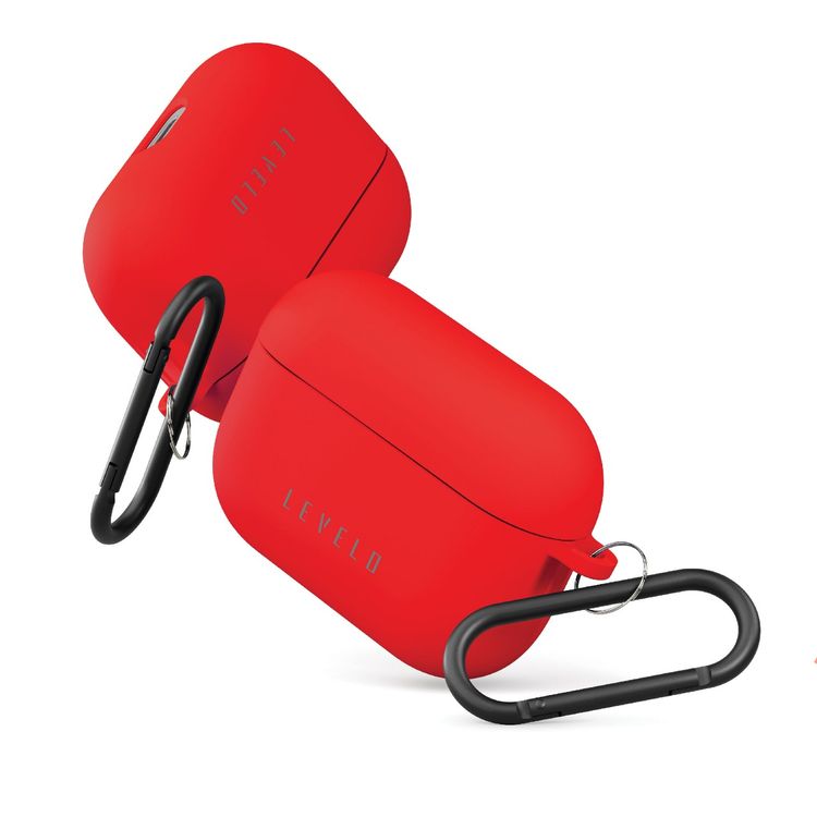 Levelo Gorra Hybrid Silicone Case AirPods Pro - Red
