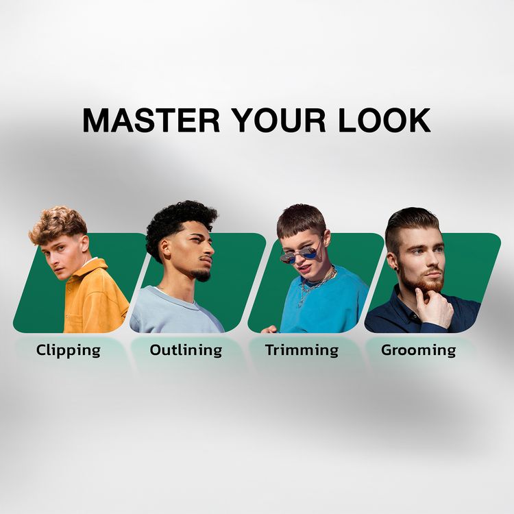 Green Lion Pro Trim Duo Hair Clipper 9-in-1 Package with Carrying Case, Digital Display, Taper Lever, Corded & Cordless - Black