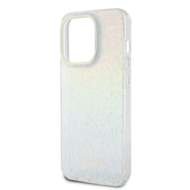 Guess IML Case with Faceted Mirror Disco Pattern - Iridescent - iPhone 15 Pro Max