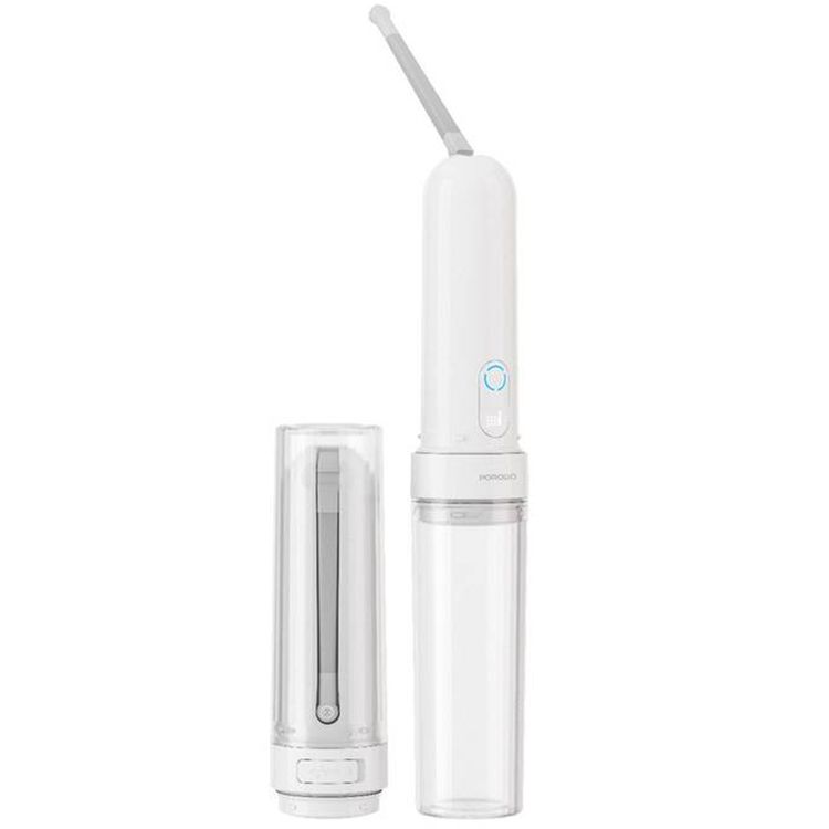 Porodo Lifestyle Electric Travel Bidet with 3 Spray Modes, Smart Memory Recall, Water Bottle Adapter, 180mL Water Reservoir, Waterproof - White 