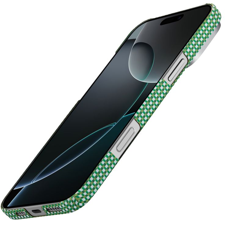 Pitaka Ultra Slim Case for iPhone 16 Pro Max, Compatible with MagSafe, 3D Grip Textured, Raised Camera Lip - Forest Green