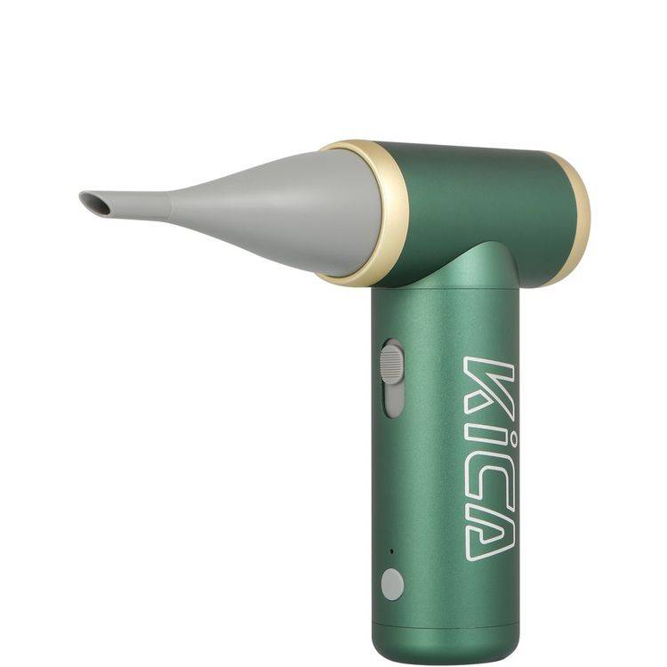 Kica Jet Fan 2 Vacuum Kit, 4 m/s to 20 m/s Adjustable Wind Speed, 101000RPM Brushless Motor, Aviation-Grade Aluminum Shell, Uses for Cleaning, Drying, Inflating & Dusting Hard-to-Reach Areas, Vacuum Accessories Included - Green