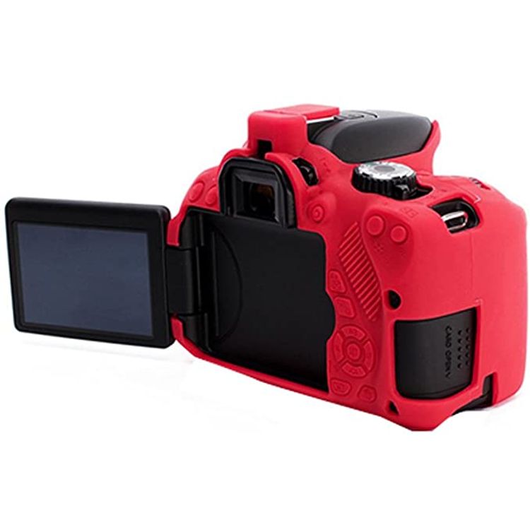 EasyCover Silicone Armor Skin Case Cover Protector for Canon 650D/700D Camera - Red