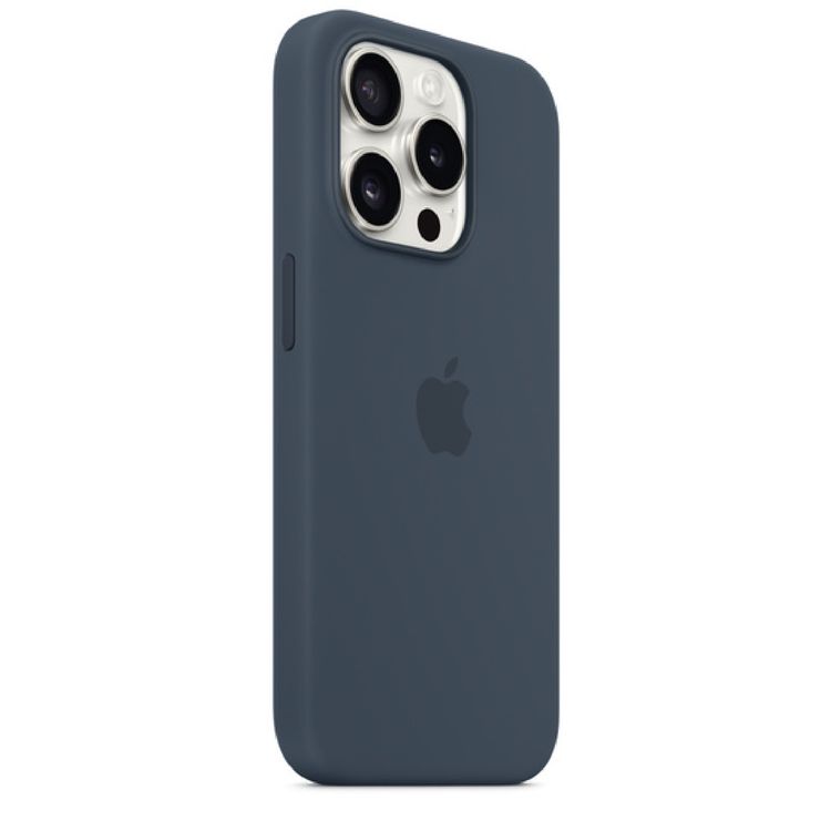 Apple iPhone 15 Pro Silicone Case with MagSafe - Storm Blue