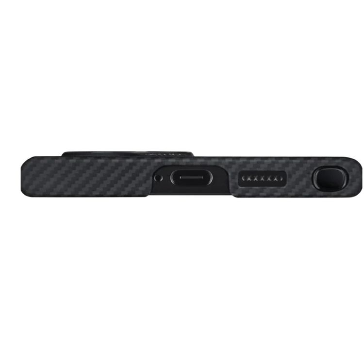 Pitaka MagEZ Case 4 for Samsung Galaxy S24 Series, MagSafe compatible, Anti-Slip Textured Grip, Impossibly Thin Size and Lightweight - Black/Grey Twill