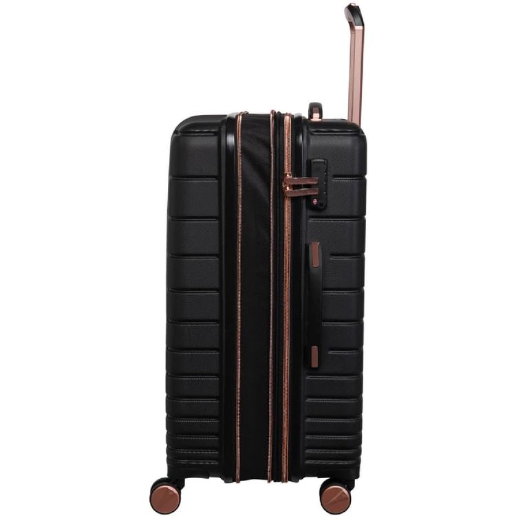 it Luggage Fascinate ABS Hard Case, Expandable Trolley with TSA Lock, 8 Spinner Wheels - Black