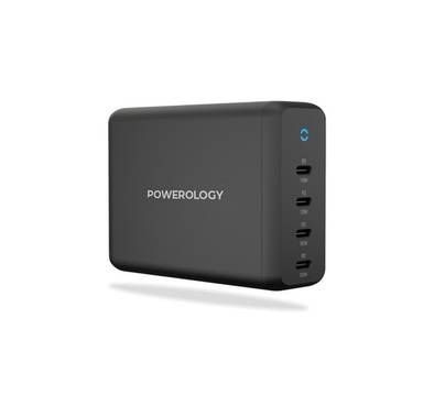 Powerology 165W GaN Desktop Charger with 4X PD Port UK AC...