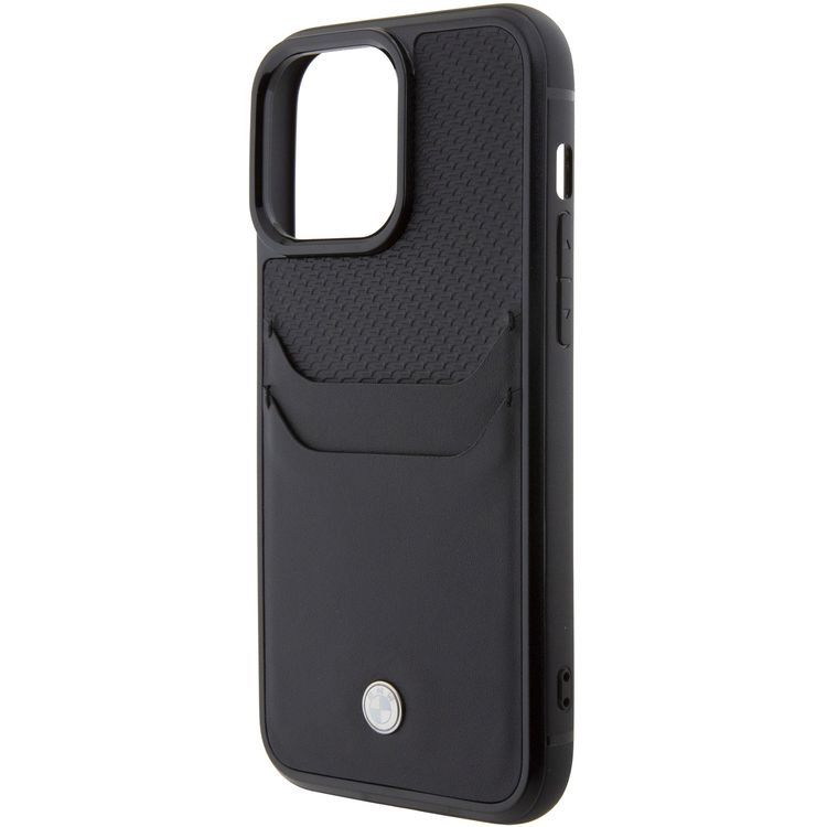 BMW Leather Card Slot Case for iPhone 15 Pro Max