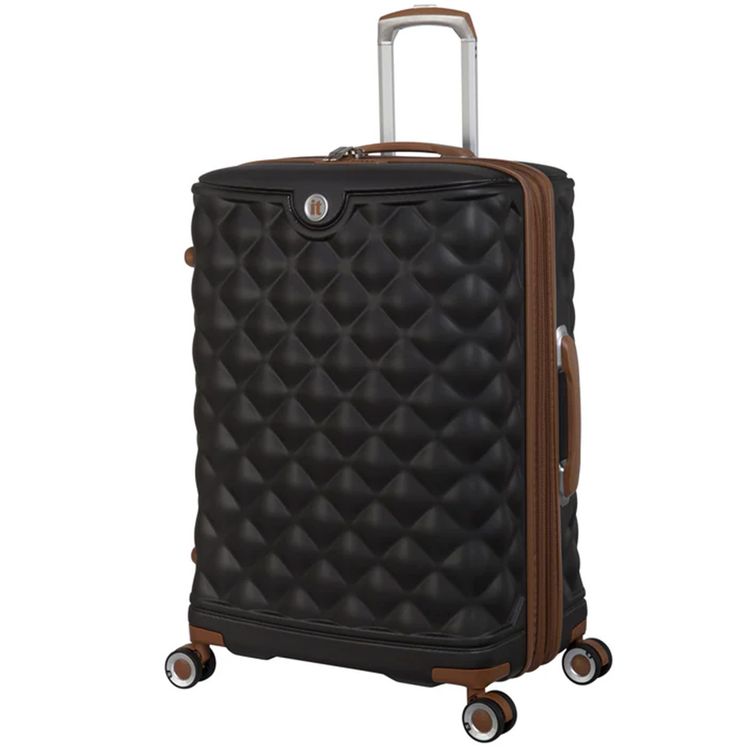 it luggage Indulging Unisex ABS Hard Case Luggage, Expandable Trolley Bag with 8x360° Spinner Wheels and TSA Lock - Medium / Coffee Bean
