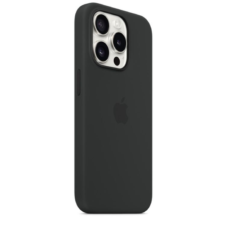 Apple iPhone 15 Pro Max Silicone Case with MagSafe - Black