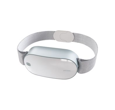 Porodo Lower Back & Legs Therapeutic Massager with 1.5 Hours Working Time, 15-Minute Timer, 2000mAh Battery Capacity, Magnetic Buckle, Relieve Muscle Stiffness - White