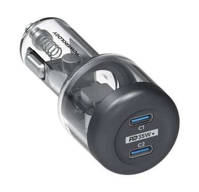 Powerology Dual Type-C Output Ultra-Quick Crystalline Ser...