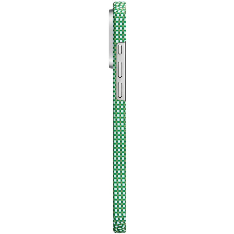 Pitaka Ultra Slim Case for iPhone 16 Pro Max, Compatible with MagSafe, 3D Grip Textured, Raised Camera Lip - Forest Green