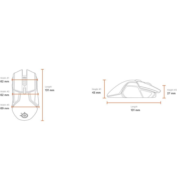 SteelSeries Rival 650 Wireless 62456 - Black