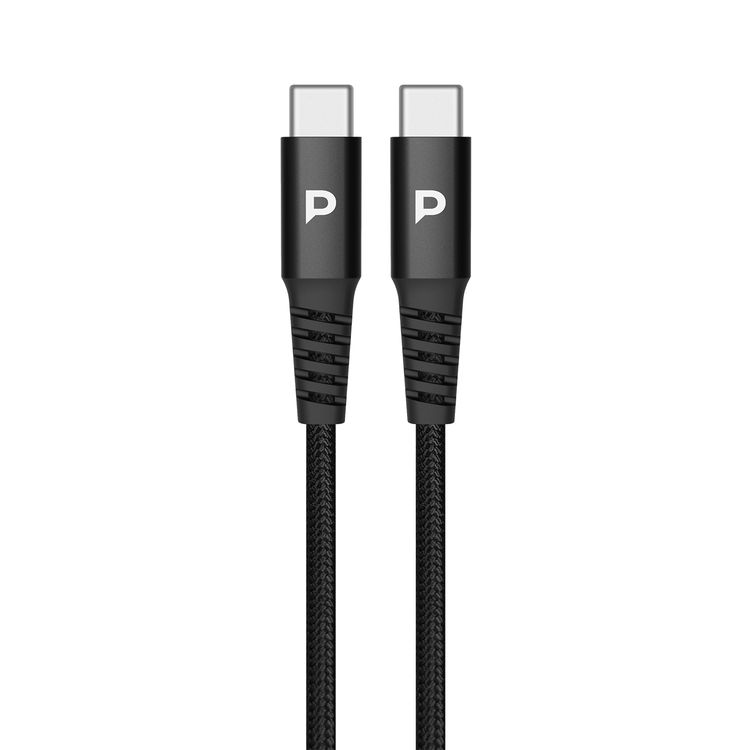 Powerology Velox 83W Dual-Port Car Charger with USB-C to USB-C Cable, Ultra-Fast Charging, 83W Total Output, Powerful Laptop Charging, Multi-Protection Safety System - Black