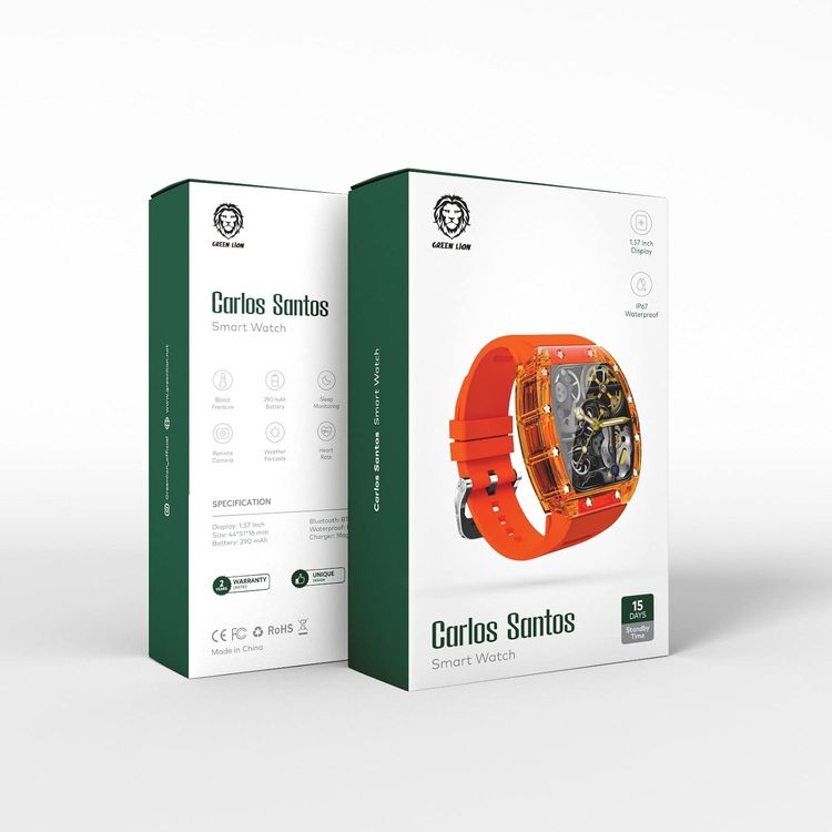 Green Lion Carlos Santos Smart Watch - Orange