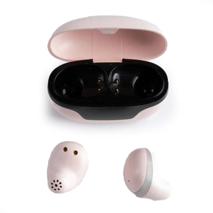 Green Lion Mini Pods بشاشة عرض رقمية، تصميم خفيف الوزن، عمر بطارية طويل، مفتاح متعدد الاستخدامات، مسافة فعّالة تصل إلى 10 أمتار، 4 ساعات لعب سماعة - وردي