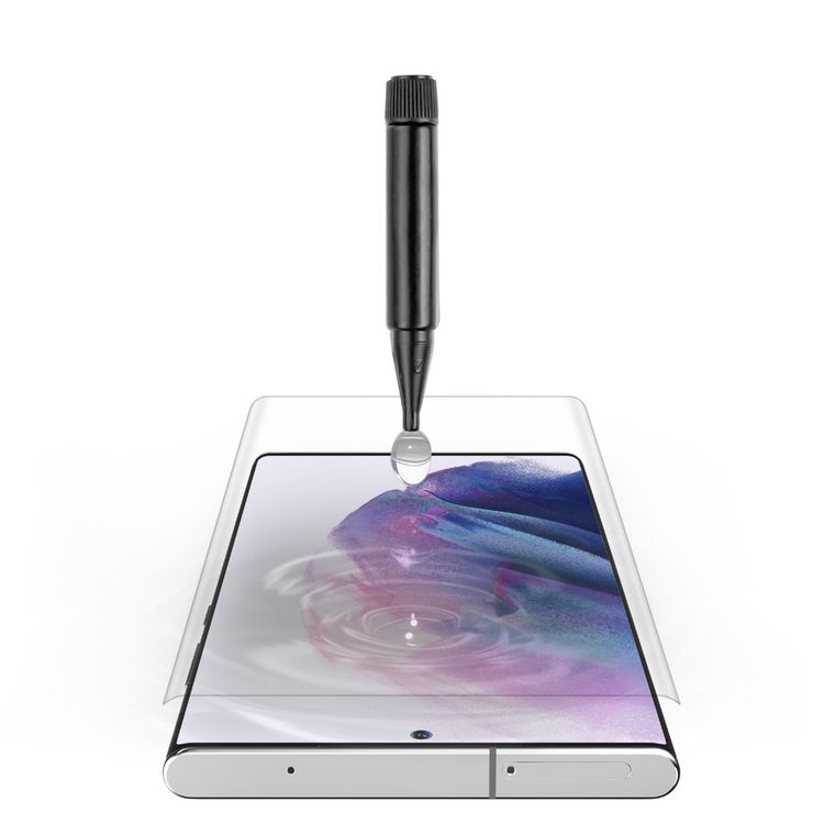 Green Lion 3D UV Glass Screen Protector for Samsung Galaxy S22 Ultra, Sensitive Touch Tempered Glass - Clear