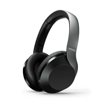 سماعة فيليبس فوق الاذن اللاسلكية مع خاصية إلغاء الضوضاء النشطة سلسلة 8000 - أسود