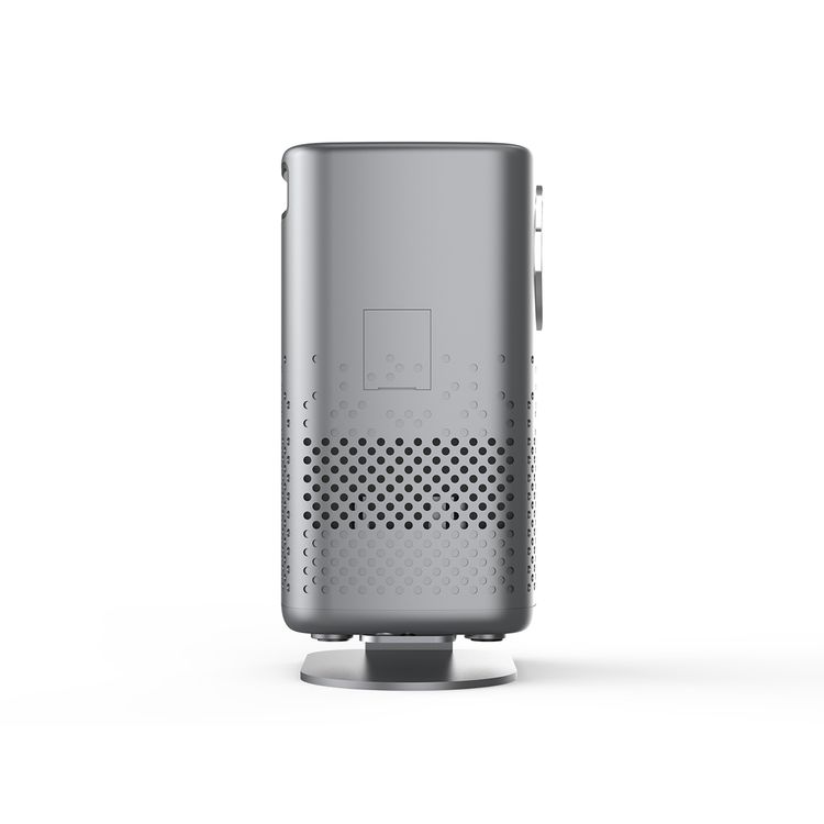 Porodo Lifestyle Gobo Portable Air Projector with Adjustable Screen Size, 2 Hours Playtime, 150 ANSI Lumens, 35” – 150” Adjustable Screen Size, Over Temperature Protection, Media Player, Air Projection, 1080P Full HD, 2 Hours Working Time - Gray