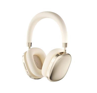 Porodo Soundtec ANC Airpod MAX Wireless Headphones, Voice Assistant, 400mAh Battery Capacity, 2 Hours Charging Time, Up to 51 Hours Working Time, Gaming Mode - Gold