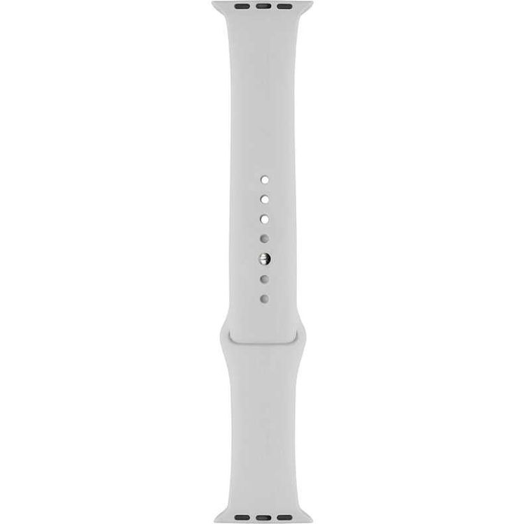 iGuard by Porodo Silicone Watch Band, Fit & Comfortable Replacement Wrist Band, Adjustable Straps Compatible for Apple Watch 44mm / 42mm - White