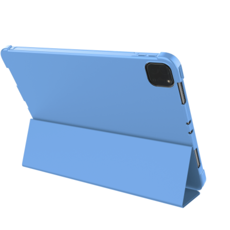 Green Lion Corbet Leather Folio Case for iPad Pro 12.9  2021 - Blue