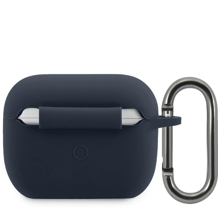 Lacoste Liquid Silicone Airpods Case with Glossy Printing Logo AirPods Pro - Blue