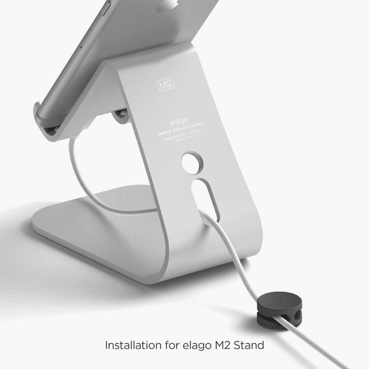 Elago Cable Managament Button, Compatible with Different types of Cables, Power Cord, TV Cable, USB Cable, Home and Office, Desktop Cable, Earphones Organizer, Organized - Black