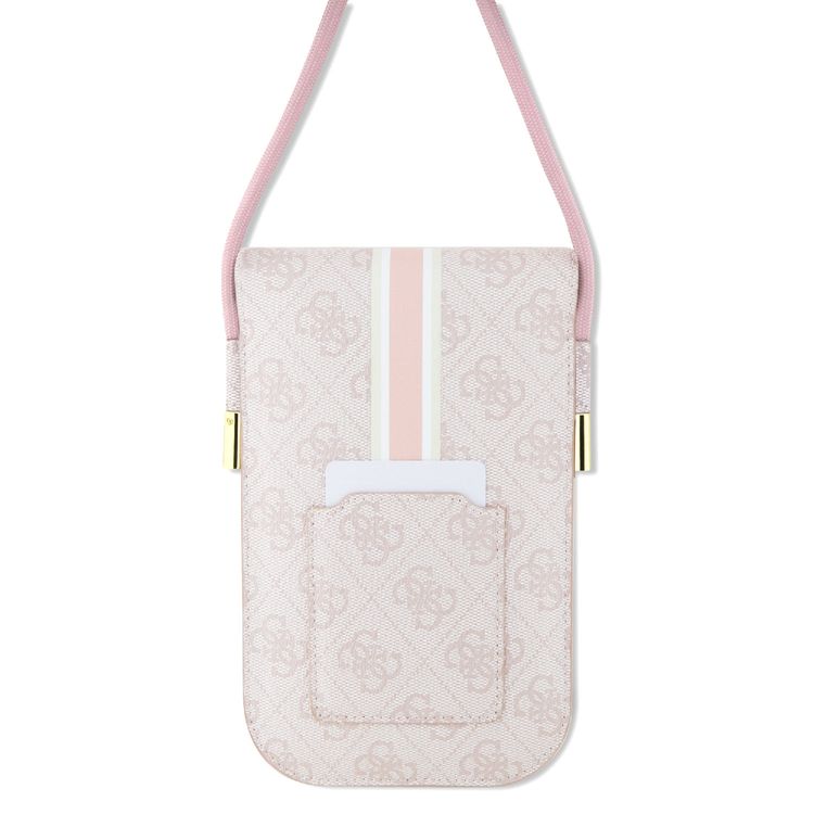 Guess US Wallet with Strips & 4G Design, High-Quality Eco-leather Material, Versatile Appeal, Compact Design, Multiple Card Slots, Bill Compartment, Secure Closure - Pink