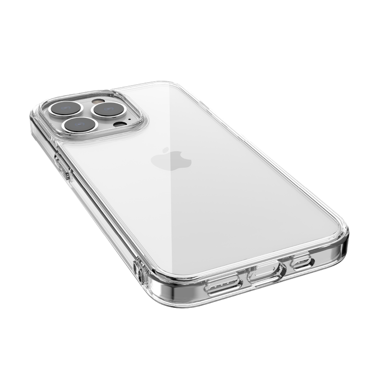 X-Doria Raptic Clearvue Case Compatible for iPhone 13 Pro Max (6.7") Anti-Scratch, Easy Access to All Ports, Military Drop Tested, Shock Absorbing Protection, Snap-on Installation Back Cover Suitable with Wireless Charging