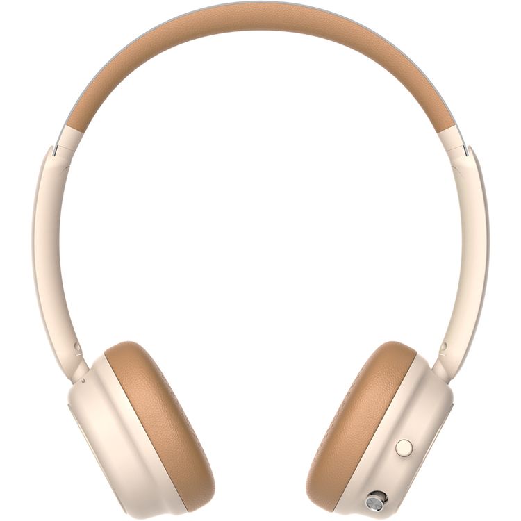 Green Lion Urban Wireless Headphone with 47 Hours Play Time, 40mm Dynamic Drivers, Multi-Function Joystick Control, Crystal-Clear Audio, Adjustable Fit Headband, All-Day Comfort Fit, Type-C Charging, ANC Hybrid Active Noise Cancelling, High-Fidelity Audio, Clear Voice Calling - Beige