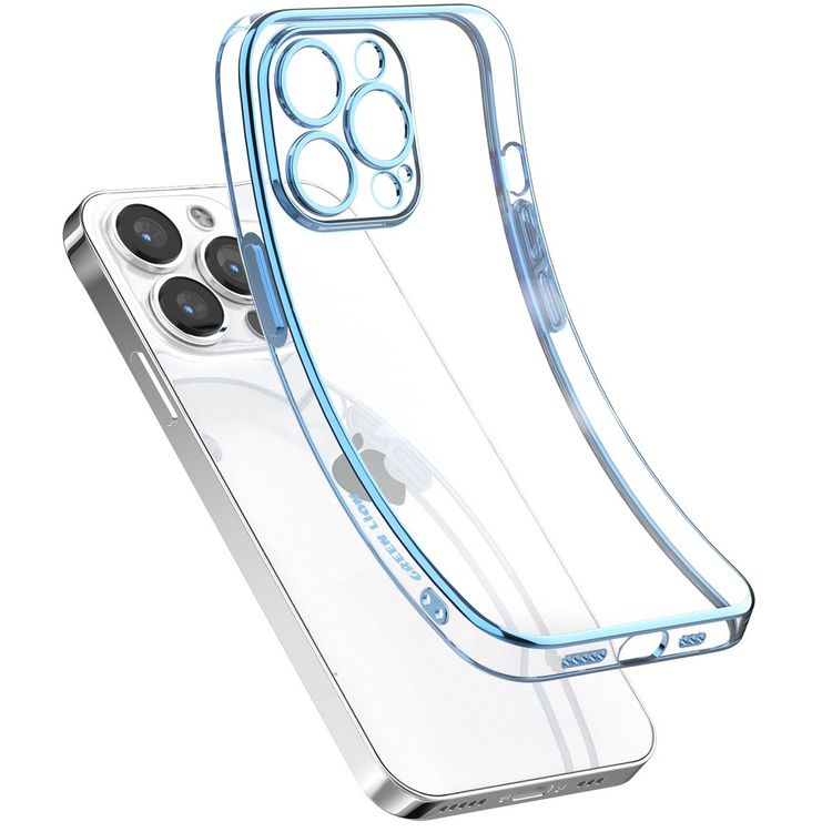 Green Lion Mars Electroplating TPU Case for iPhone 13 Pro ( 6.1" ) - Blue