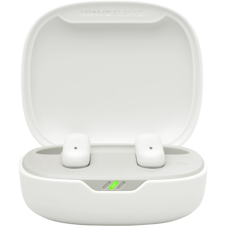 JBL Wave Flex 2 True Wireless Earbuds with Water and Dust Resistant, Multi-Point Connection, JBL Pure Bass Sound, JBL Headphones App - White