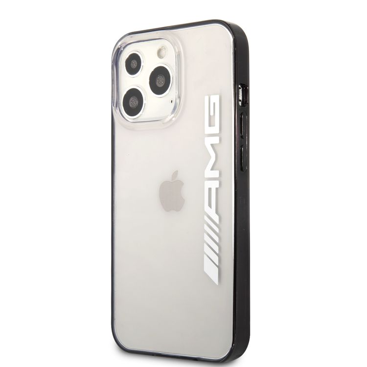 AMG PC Transparent Hard Case with Black Matte TPU Rim iPhone 14 Pro Max - Clear